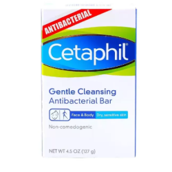 Cetaphil Gentle Cleansing Antibacterial Bar 127g