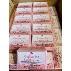 20PCS HIMALAYAN PINK EXFOLIATING SOAP