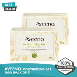 Aveeno Moisturizing Bar Soap with Nourishing Oat 100 g Pack of 2